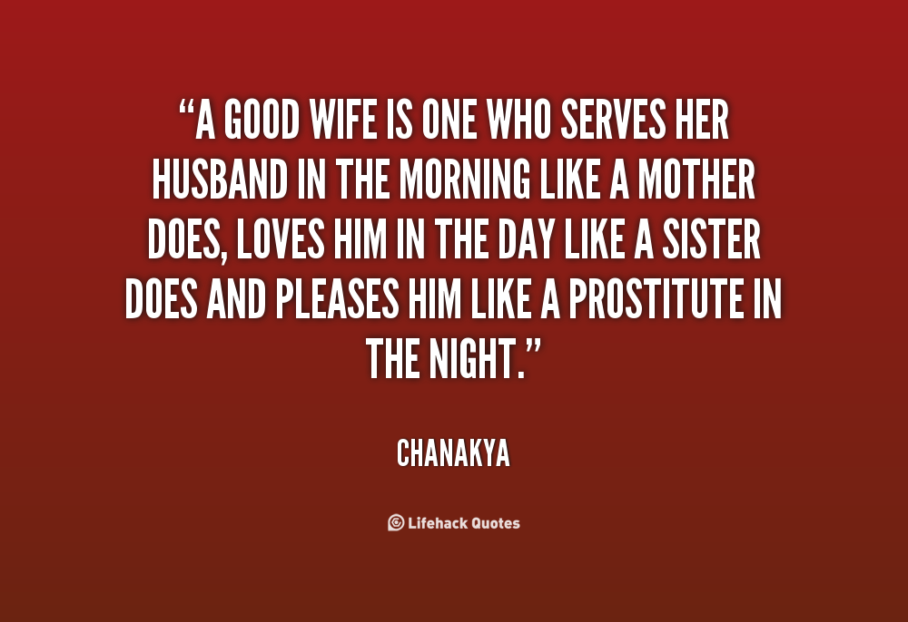 A GOOD WIFE.