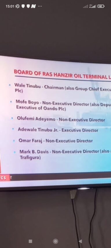 EXPOSED: How Malta Refinery is Linked to Tinubu Family, Headed by Wale Tinubu, the CEO of OANDO Oil.